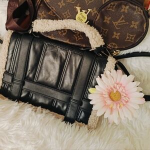 Used Black Book Bag Korean Bag with Freebies